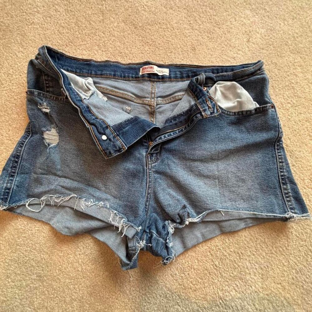 Levi’s Heritage High Rise Denim Shorts Women’s Size 16 Blue Jean Shorts
